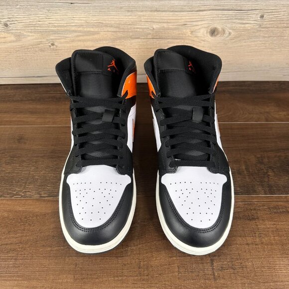 Nike Air Jordan 1 Mid Mens Size 11 Starfish White Sail Black DQ8426 801 - Picture 4 of 9